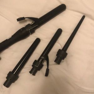 Hair curling iron/rod set